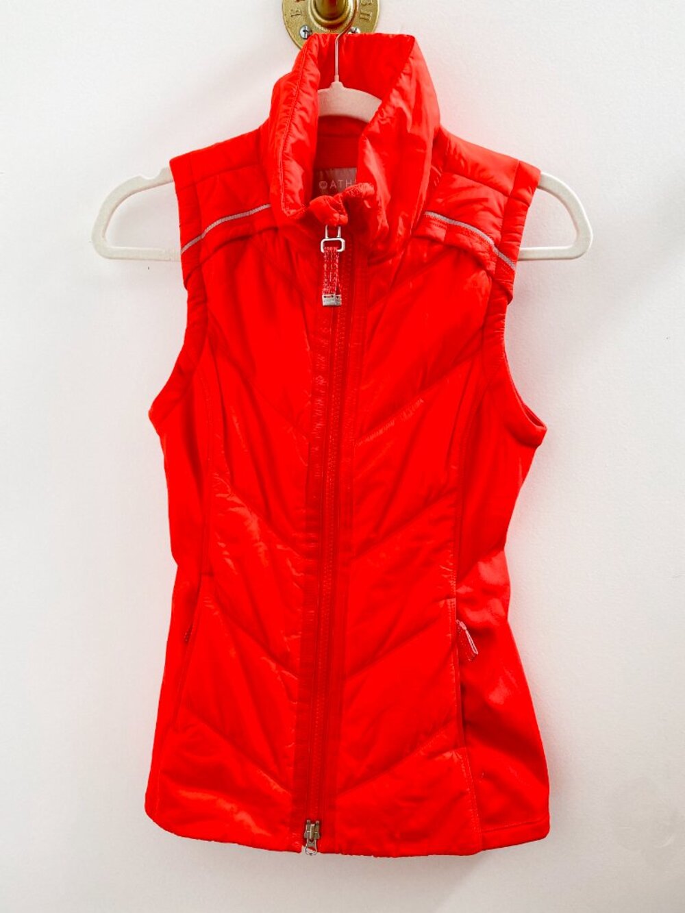 Athleta Red Orange Rock Ridge PrimaLoft Puffer Vest XXSmall